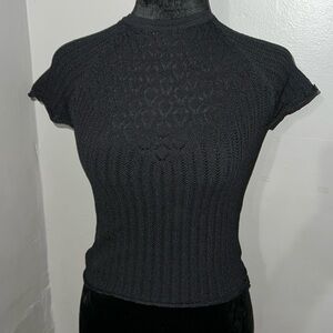 Black cutout Zara tshirt top. Never used.